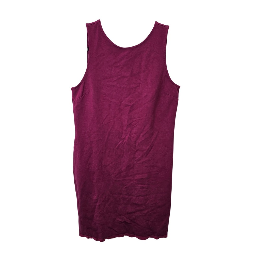 J. Crew Factory Viscose-blend Magenta Sleeveless Mini Dress Size Medium